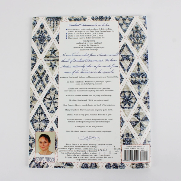 Quilted Diamonds Jane Austen Jane Stickle & Friends by Linda Franz 2002 PB
