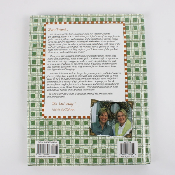 Gooseberry Patch Quilt Collection 2003 Hardcover Book From Leisure Arts Inc.