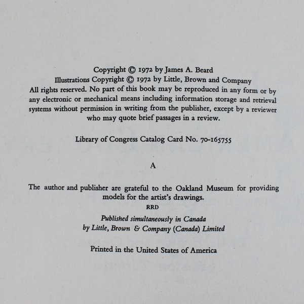 James Beard's American Cookery 1972 Vintage Paperback Cookbook