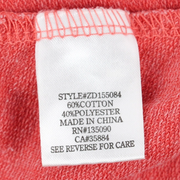 Z Supply Women's S Coral Red Cotton Blend Short Sleeve Shirt Dress