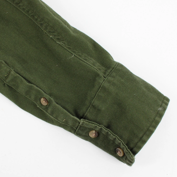 Merona Army Green Utility Long Sleeve  Button-Up Shirt Women's Size Medium