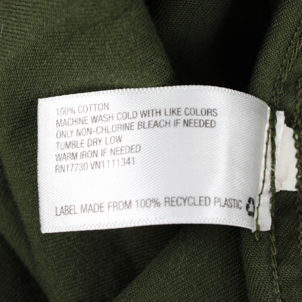 Merona Army Green Utility Long Sleeve  Button-Up Shirt Women's Size Medium