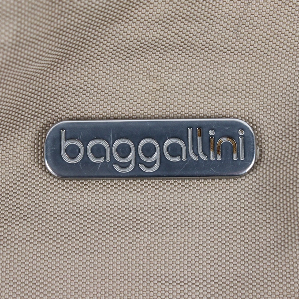 Baggallini Medium Beige Tote with Pink Lining