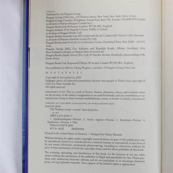 The Trudeau Vector by Juris Jurjevics Hardcover