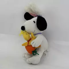 Hallmark Peanuts Easter Bunny Snoopy Plush With Added Mini Woodstock