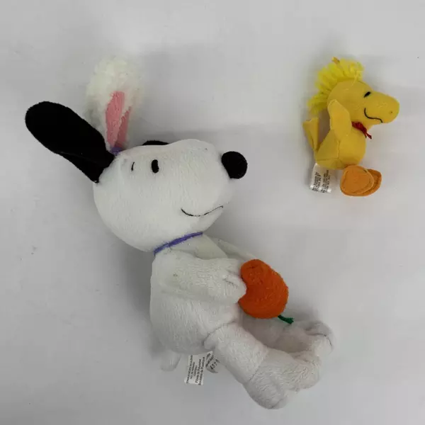 Hallmark Peanuts Easter Bunny Snoopy Plush With Added Mini Woodstock