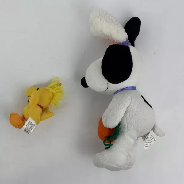Hallmark Peanuts Easter Bunny Snoopy Plush With Added Mini Woodstock