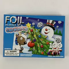 2008 Creative Edge 100 Piece Foil Snowman Jigsaw Puzzle NIB