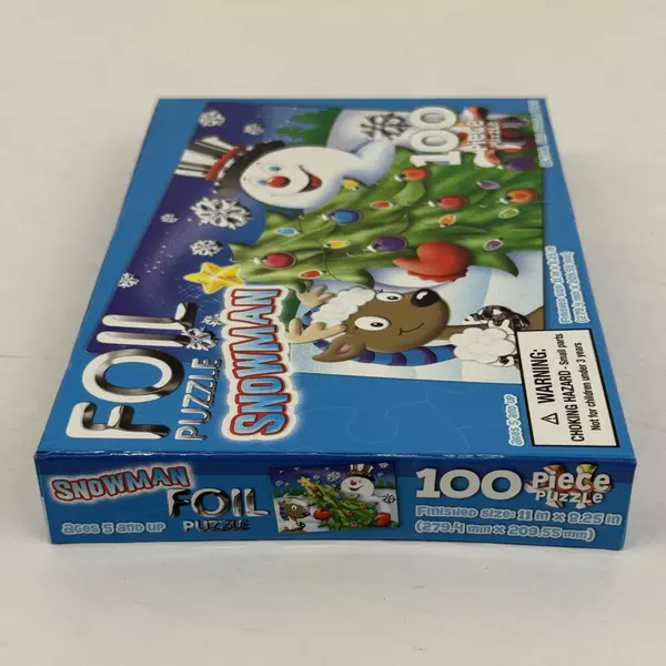 2008 Creative Edge 100 Piece Foil Snowman Jigsaw Puzzle NIB