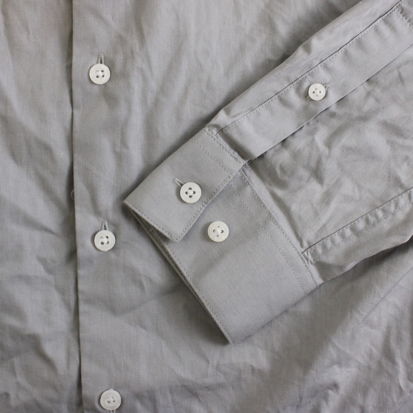 Bespoke Gray Slim Fit Button-Up Men's Size Small 14-14.5 32/33 FLAWED