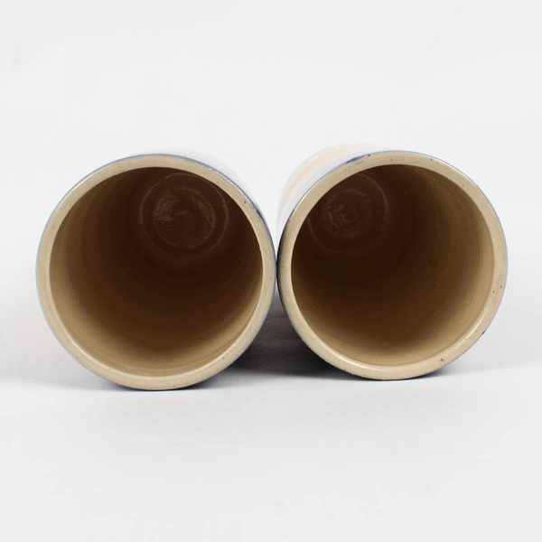 Set of 2 Vintage 1996 StarKeeper Roger Allen Southwestern Style Ceramic Tumblers