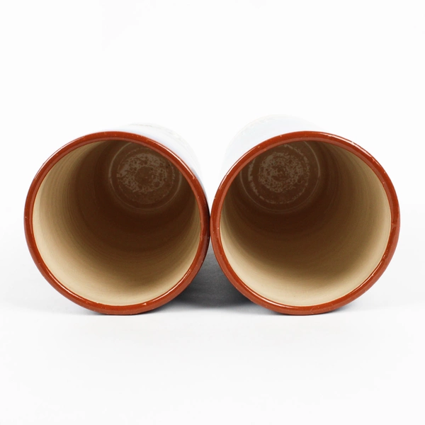 Set of 2 VTG 1996 StarKeeper Roger Allen Southwestern Style Ceramic Tumblers