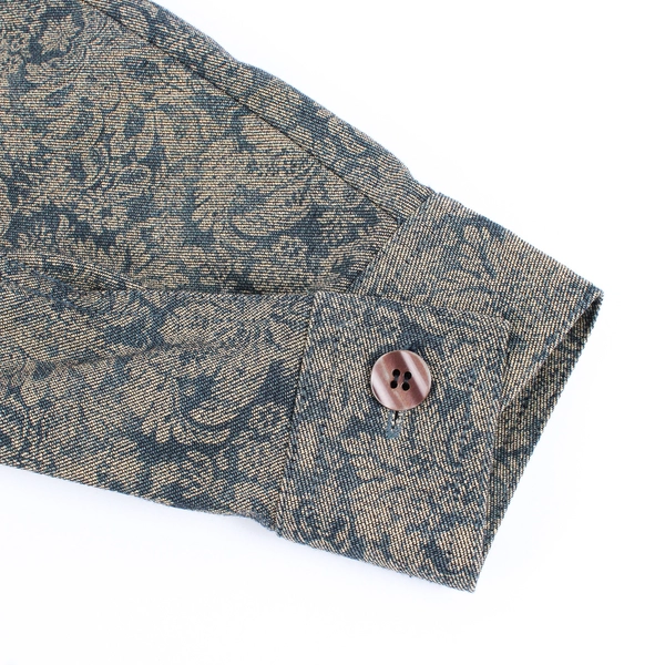 TravelSmith Blue and Beige Woven Boho Jacket Women's Size Large