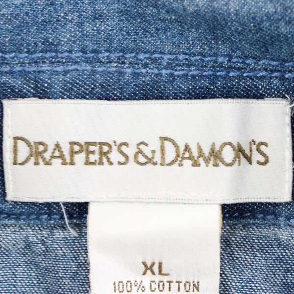 Draper's & Damon's Blue Full-Zip Denim Jacket Women's XL