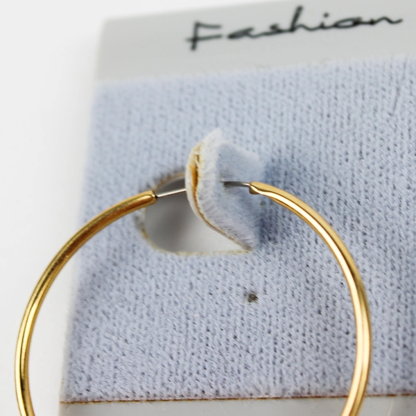 Colorful Glass and Bead Earrings Gold Tone Dangle Hoop Women's Fashion