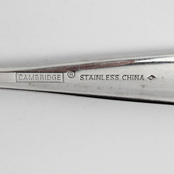 Lot of 5 Cambridge Alacarte Salad Forks Stainless Steel Glossy Finish Flatware