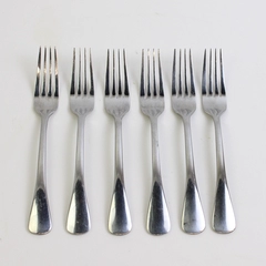 Lot of 6 Oneida Bellasana Salad Forks Glossy Flatware Stainless Steel 18/0