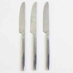 Lot Of 3 Cambridge Silver Applaud (Stainless) Flatware Dinner Knives 9.25" Long