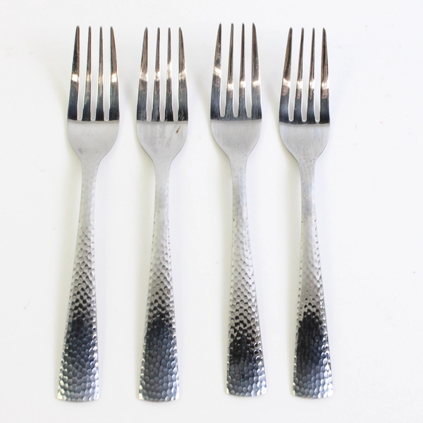 Lot Of 4 Cambridge Silver Aladin (Stainless) Flatware Salad Forks 7" Long