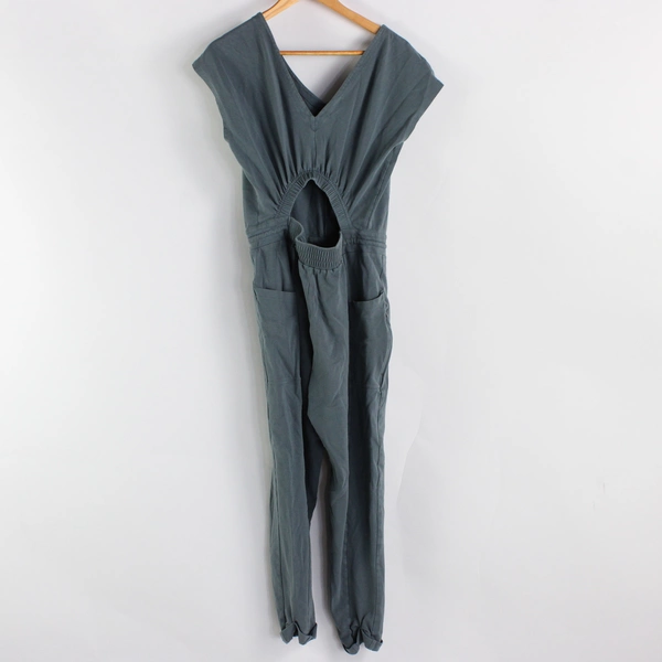 Patagonia Women's S V-neck Cutaway Back Jumpsuit Organic Cotton