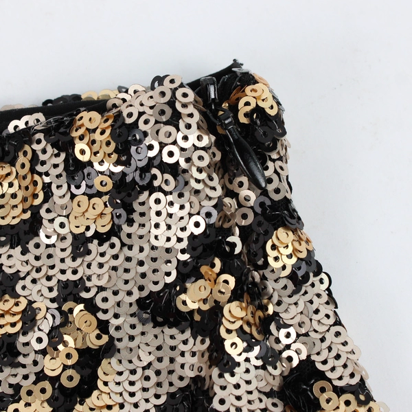 Zara Women's Size Small Cheetah Print Sequin Mini Skirt