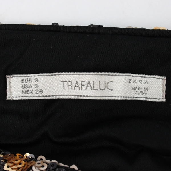 Zara Women's Size Small Cheetah Print Sequin Mini Skirt