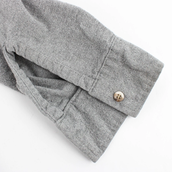 Keystone Casuals Gray Reg Long Sleeve 34 Neck L 16.5 Button Up Shirt Men's