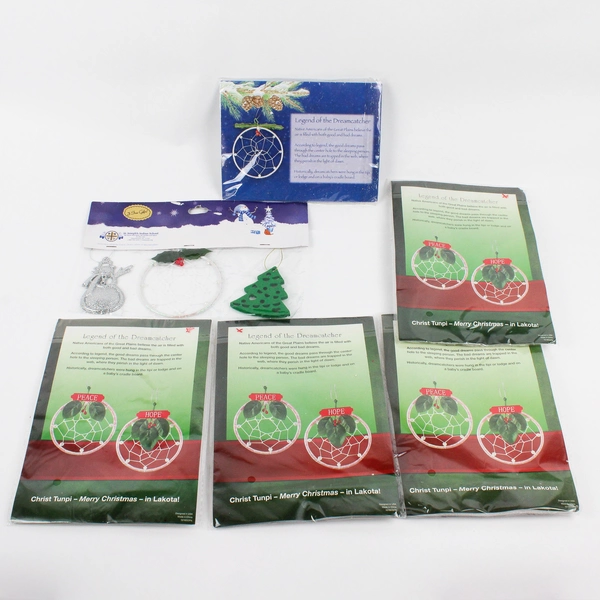 NIP Lot of 10 Dreamcatcher Winter Holiday Christmas Tree Ornaments