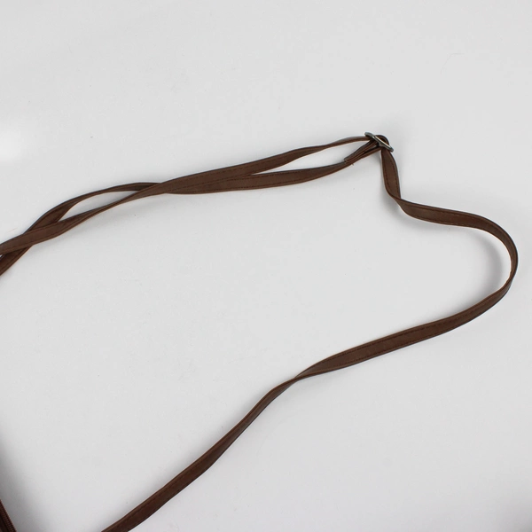 MultiSac Brown Faux Leather Vinyl Floral Crossbody Purse