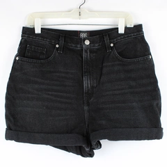 Urban Outfitters Women's 31 Black High-Rise Cuffed Shorts