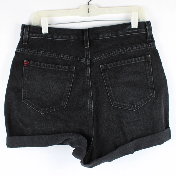 Urban Outfitters Women's 31 Black High-Rise Cuffed Shorts