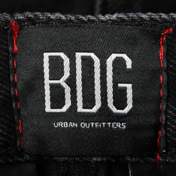 Urban Outfitters Women's 31 Black High-Rise Cuffed Shorts