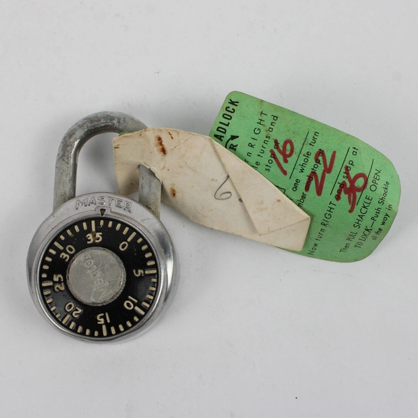VTG Master Lock Co. Padlock with Combination FLAW