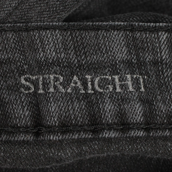 Faded Glory Women's 8 Straight Leg Black Denim Jeans