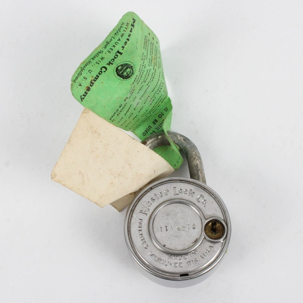Vintage Master Lock Co. Padlock with Combination FLAW