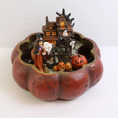 Resin Halloween Pumpkin Haunted Fairy Garden Figurines Decoration