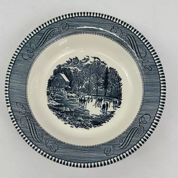Royal China Currier & Ives Early Winter Soup Bowl