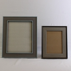 Lot of 2 Grey Isaac Jacobs Desk Picture Frames WG01-BR81 Various Sizes