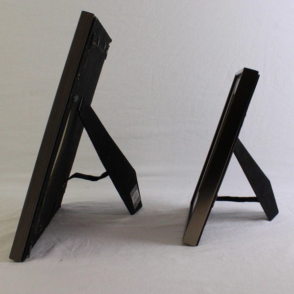 Lot of 2 Grey Isaac Jacobs Desk Picture Frames WG01-BR81 Various Sizes