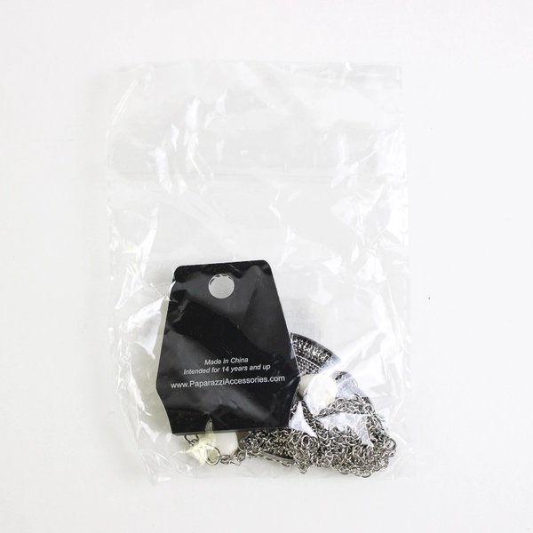 Paparazzi  Western Fable White Necklace and Earring Set