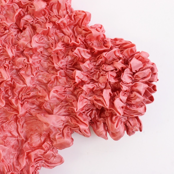 Every Wear Women's Salmon Pink Stretchy Popcorn Shirt One Size