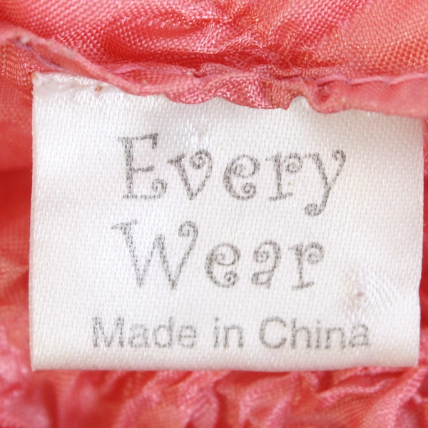 Every Wear Women's Salmon Pink Stretchy Popcorn Shirt One Size