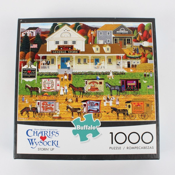 Charles Wysocki Jigsaw Puzzle: Storin' Up 1000 Pcs. Complete