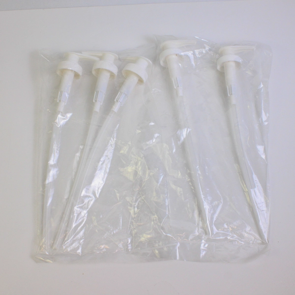 Lot of 5 White Plastic Soap Pump Dispenser Tops 12.5" New Sealed