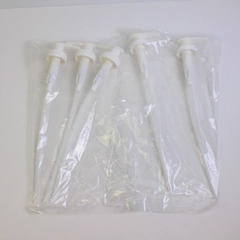 Lot of 5 White Plastic Soap Pump Dispenser Tops 12.5" New Sealed