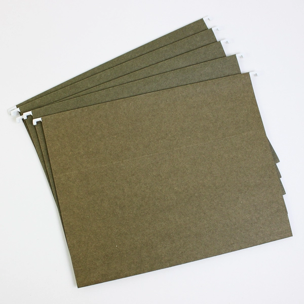 Lot of 25 Unbranded Light and Dark Green Hanging File