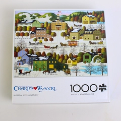 Charles Wysocki Jigsaw Puzzle Blossom River Junction 1,000 Pcs. Complete