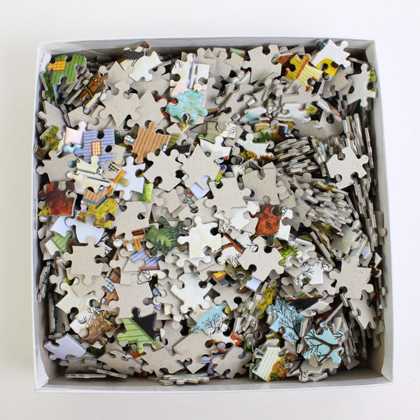 Charles Wysocki Jigsaw Puzzle Blossom River Junction 1,000 Pcs. Complete