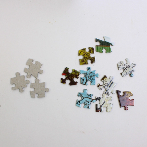 Charles Wysocki Jigsaw Puzzle Blossom River Junction 1,000 Pcs. Complete