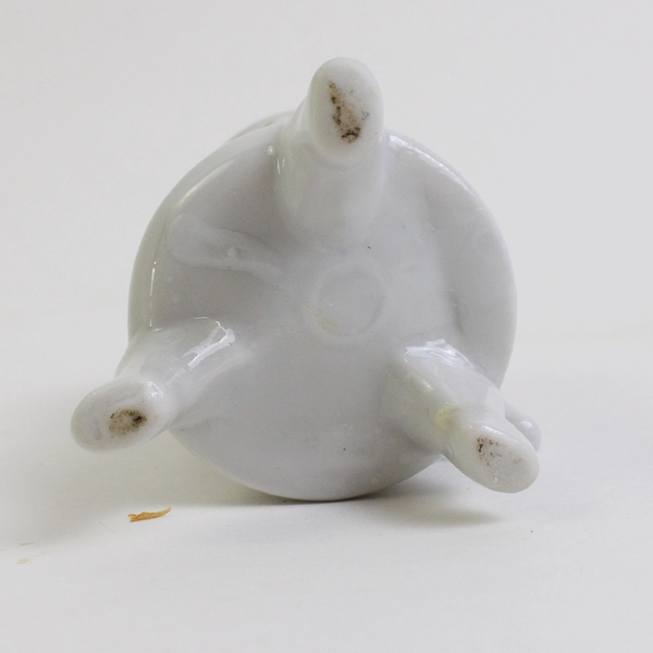 Vtg Unbranded Mini Ceramic Ceramic Footed Cache Pot/Planter 4" Tall